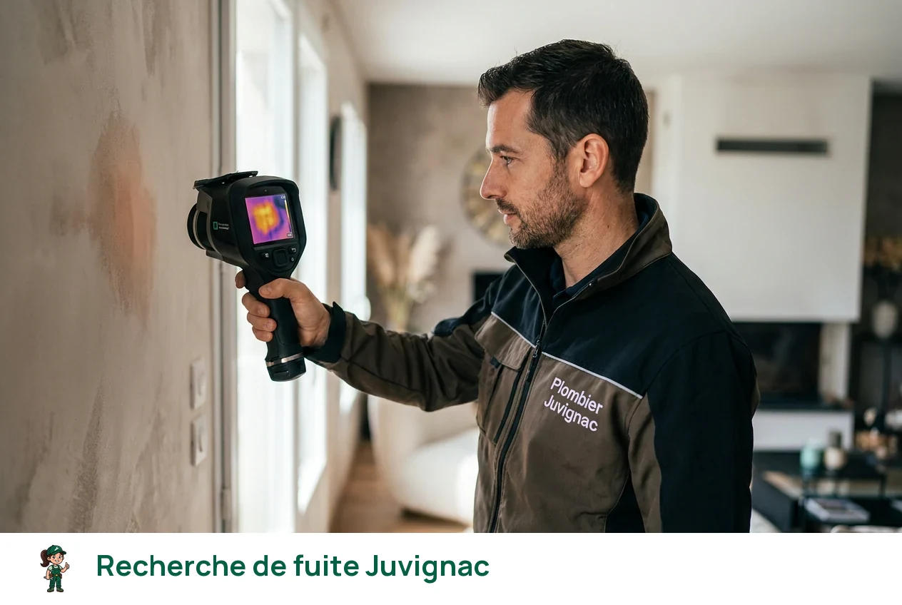 Recherche de fuite à Juvignac