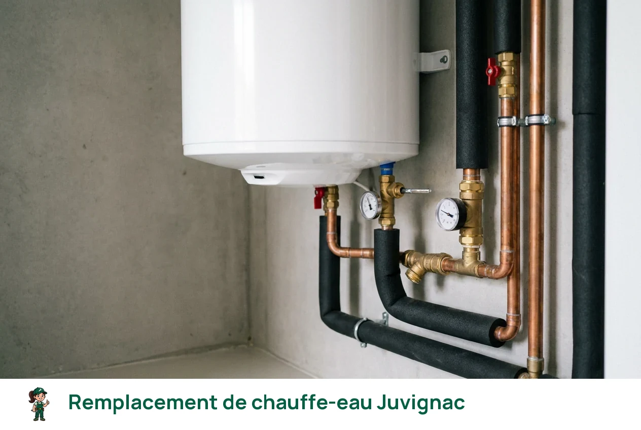 Remplacement de chauffe-eau à Juvignac