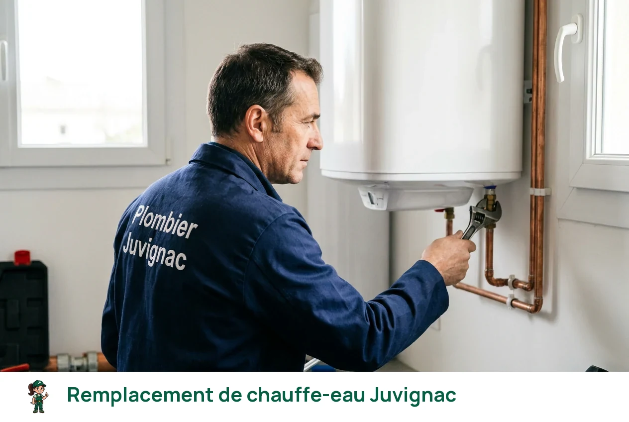 Remplacement de chauffe-eau à Juvignac
