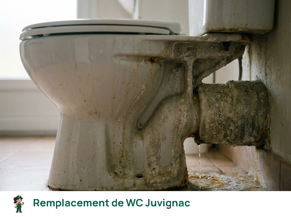 Remplacement de WC à Juvignac