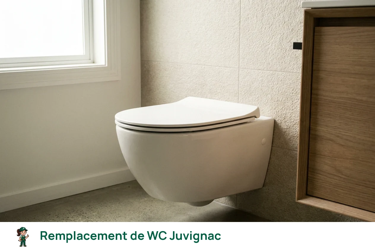 Remplacement de WC à Juvignac