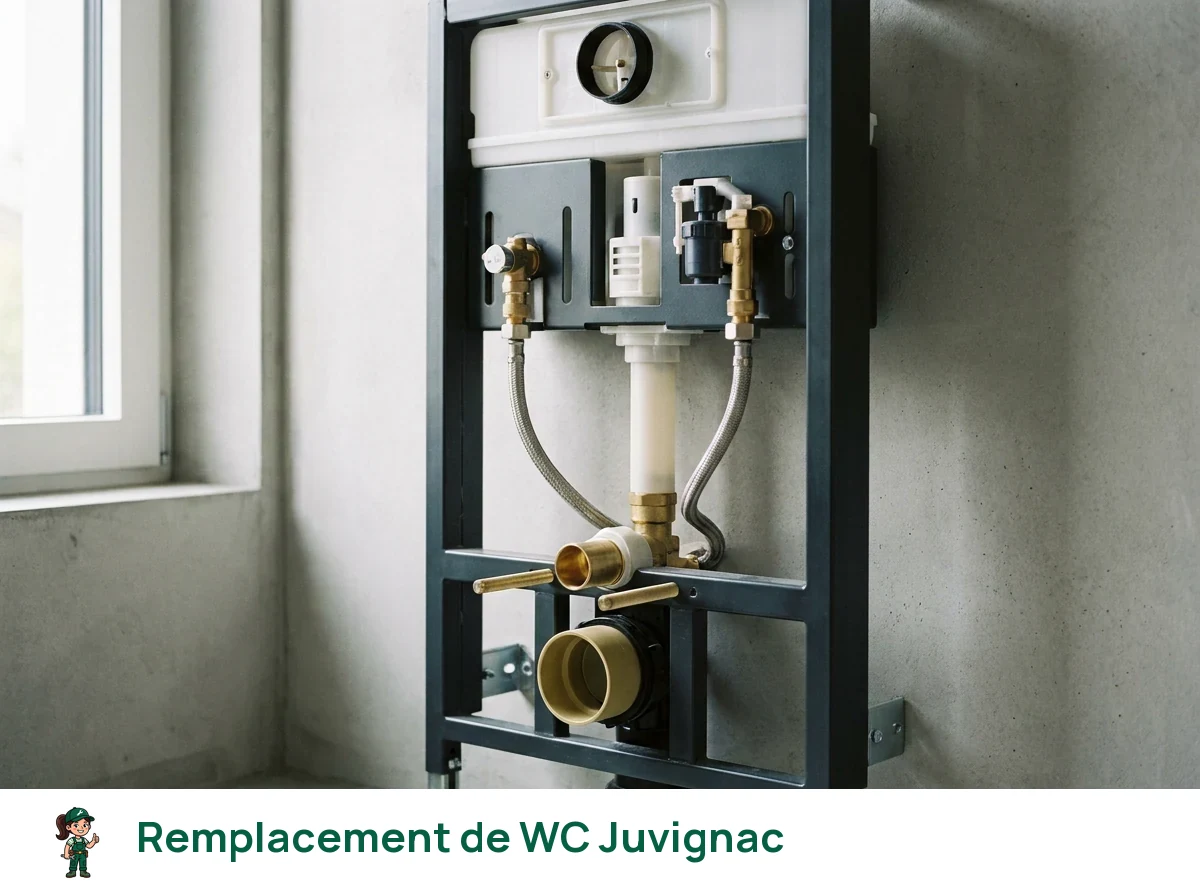 Remplacement de WC à Juvignac